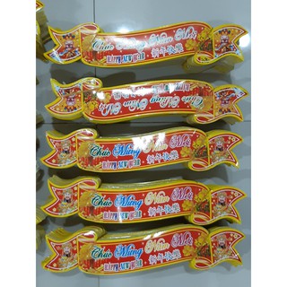 Chữ Chúc Mừng Năm Mới có keo dán: 40k/ 10 cái