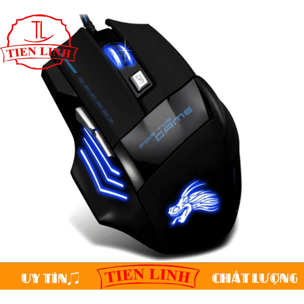 Xem Video - Chuột chơi game có dây Dragon X3 led đổi màu (Đen) dây bọc dù