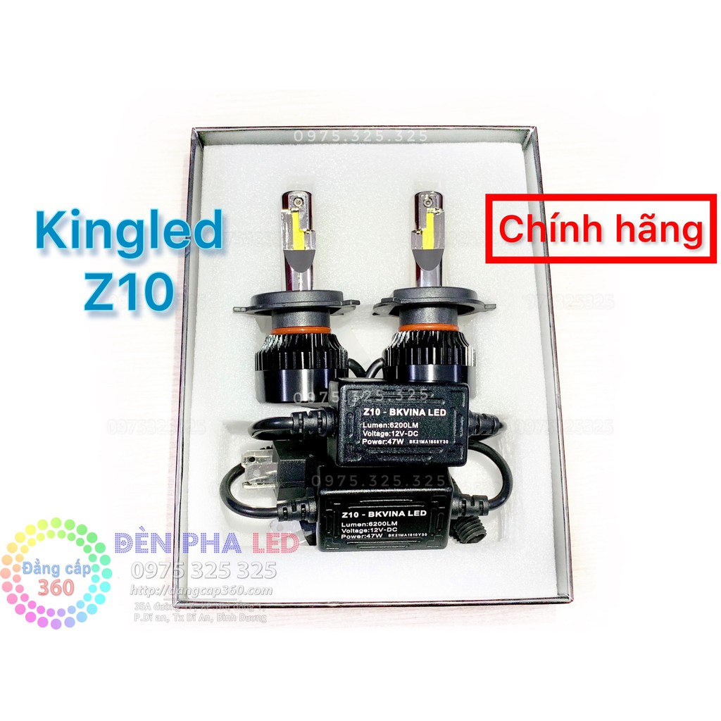 Đèn LED matrix light w12 50W lên pha giữ cos, đèn pha led matrixlight mới chân H4 - king led z10 kingled z10s