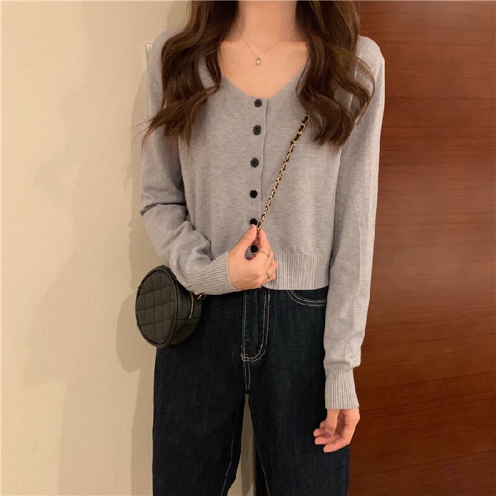 Áo Khoác Cardigan Tay Dài Phong Cách Hàn Quốc Thời Trang Cho Nữ 2022