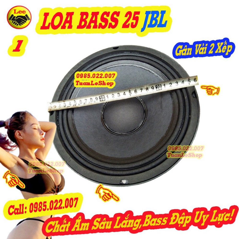 2 CỦ LOA BASS 25 LOA KARAOKE  JB L  – GIÁ 1 CẶP 2.5 TẤC