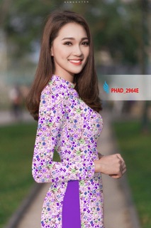 Vải áo dài hoa nhí