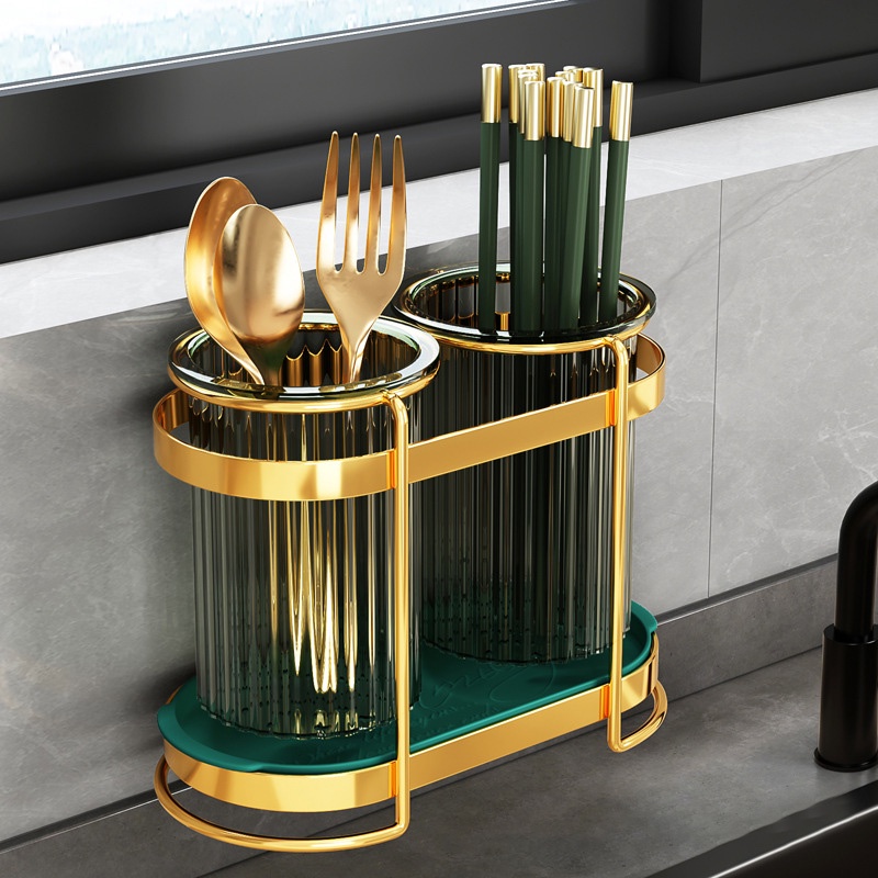 Giá Đỡ Đũa Gắn Tường Thiết Kế Thoát Nước Tiện Dụng Cho Nhà Bếp