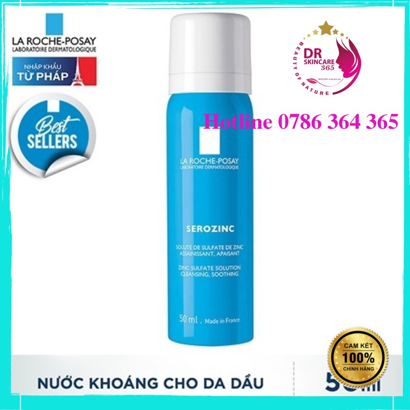 Xịt Khoáng Giúp Làm Sạch Và Dịu Da La Roche-Posay Serozinc Dành Cho Da Mụn (50ml, 150ml, 300ml)