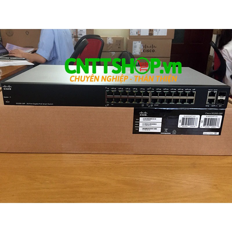 Switch Cisco SG200-26P - 26 port