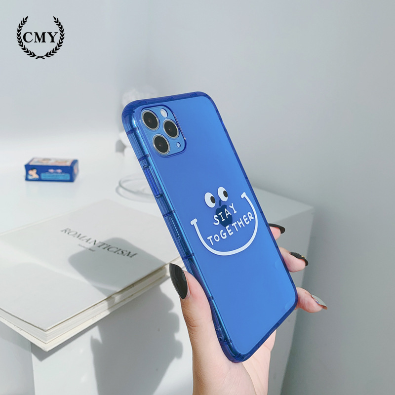 Ốp điện thoại in mặt cười màu dạ quang cho iPhone11/11Pro 11pro Max X XR XS XS MAX 7 8 plus SE | BigBuy360 - bigbuy360.vn