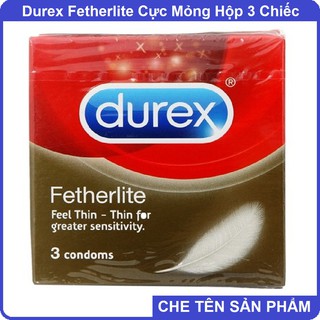 Bao cao su durex fetherlite hộp 3 cái cực mỏng
