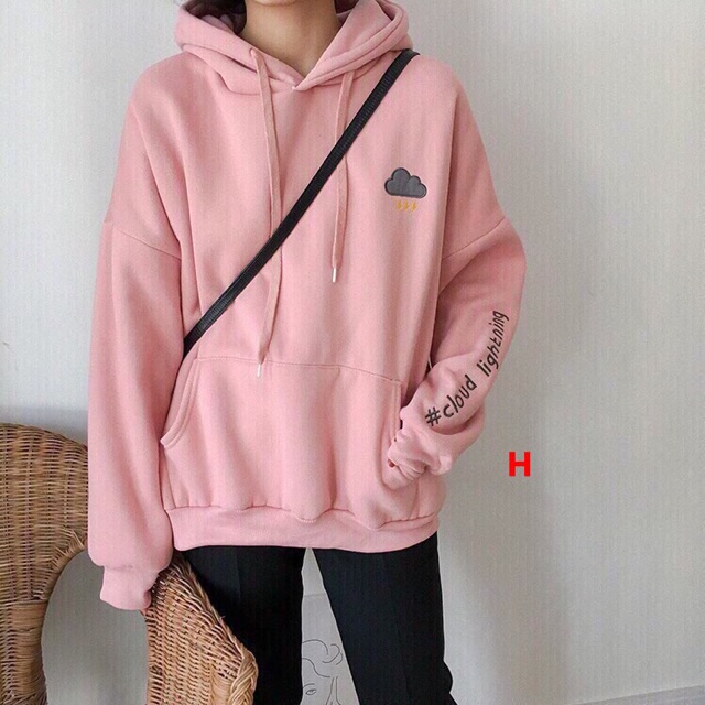 Áo khoác nỉ hoodie in chữ #clound lighting cute | BigBuy360 - bigbuy360.vn