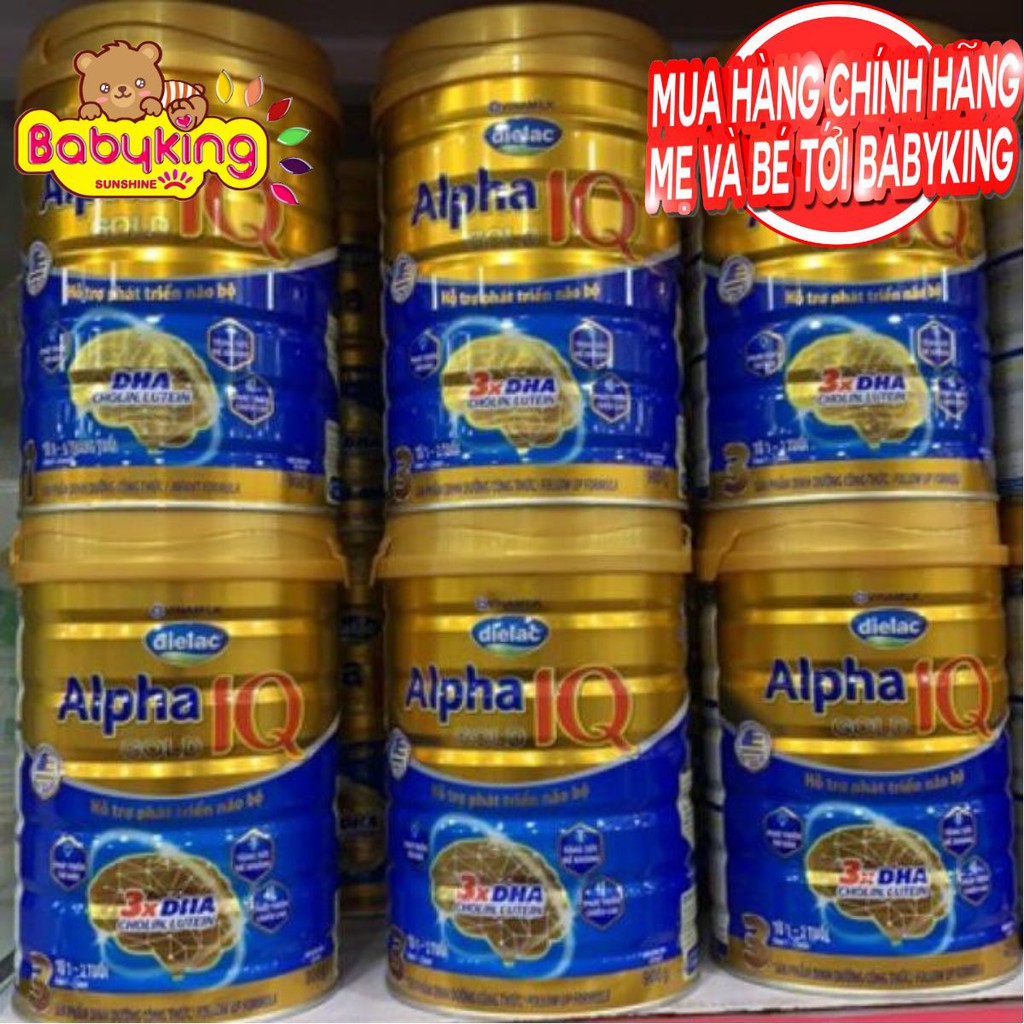 Sữa Dielac Alpha Gold IQ HT 1-2-3-4 900g