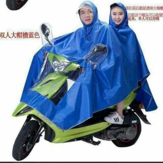 Áo mưa phản quang có kính che mặt kèm chùm gương 2 đầu