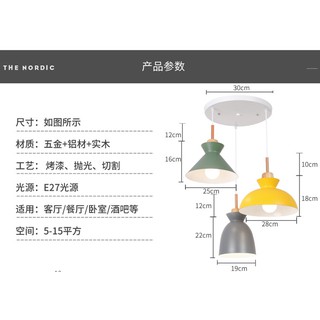 Đèn Thả 3 bàn ăn hiện đại