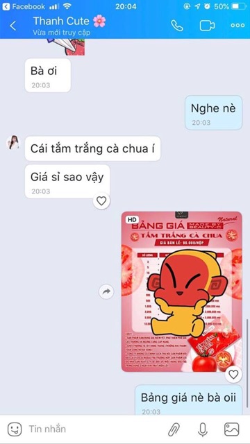 TẮM TRẮNG CÀ CHUA TOMATO