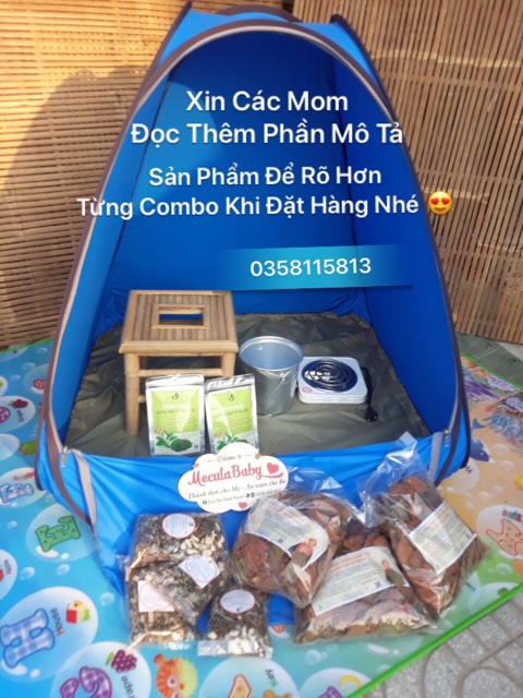 Lều xông + combo thảo dược xông tắm dân tộc dao