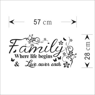 Decal Dán Tường Châm Ngôn Về Gia Đình