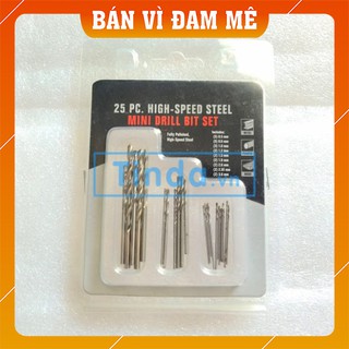 Mũi khoan cỡ 0.5 1.0 2.0 3.0mm - 25 mũi