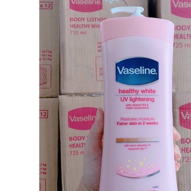 Sữa Dưỡng Thể Vaseline Trắng Da Healthy White Lightening 725ml Mỹ