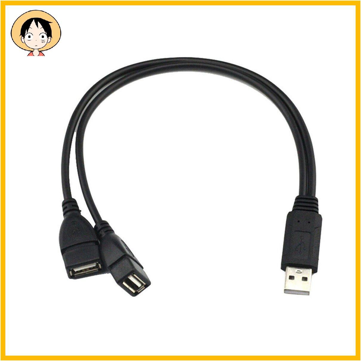 Dây Cáp Chia Cổng Usb 2.0 A 1 Đầu Đực Sang 2 Cổng Usb Cái (0303)