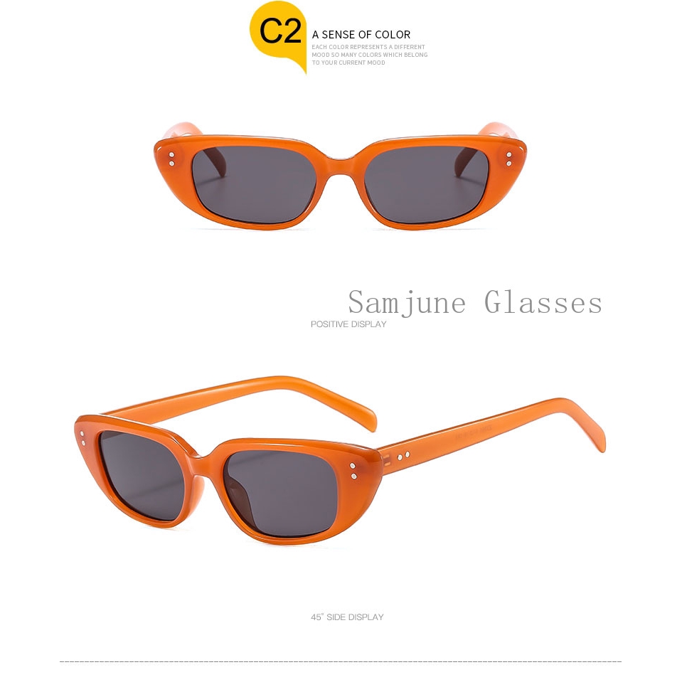 Kính Mát Mắt Mèo Samjune Z3355 Phong Cách Retro Quyến Rũ Cho Nữ