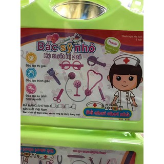 Vỉ đồ chơi bác sĩ hàng Việt Nam