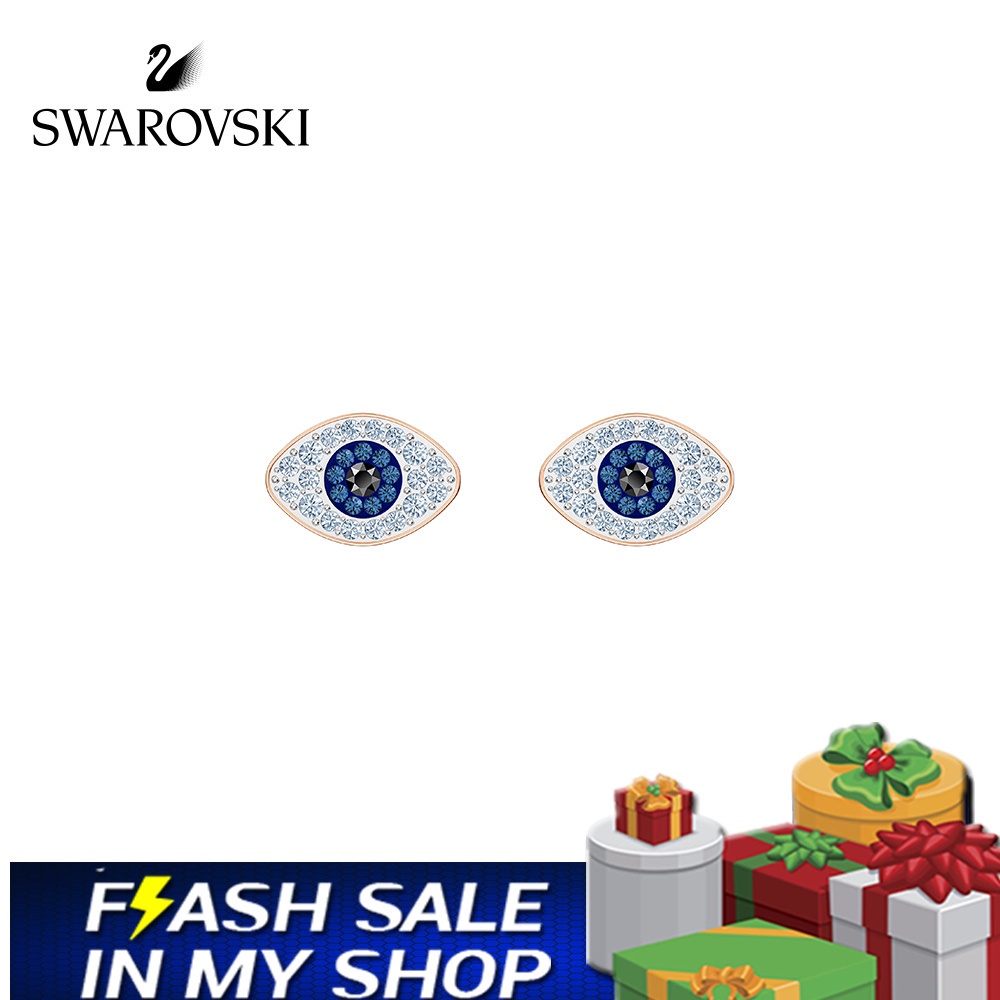 FLASH SALE 100% Swarovski Bông Tai Cá Tính Nữ SYMBOL's Đôi mắt của ác quỷ kỳ lạ có nghĩa là may mắn FASHION Earrings trang sức đeo Trang sức