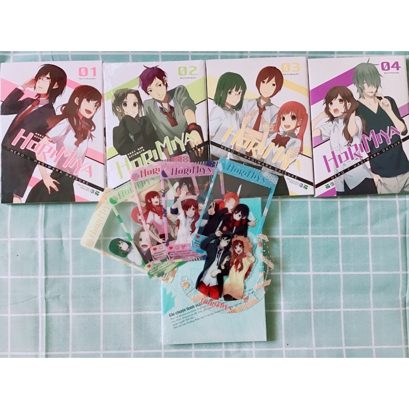 Card thẻ bài Horimiya 1 2 3 4 5 6 kèm manga