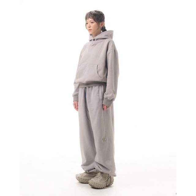 ACE METAL BOXY HOODIE/ Áo hoodie vải nỉ bông/ GAMBLE WORLDWIDE