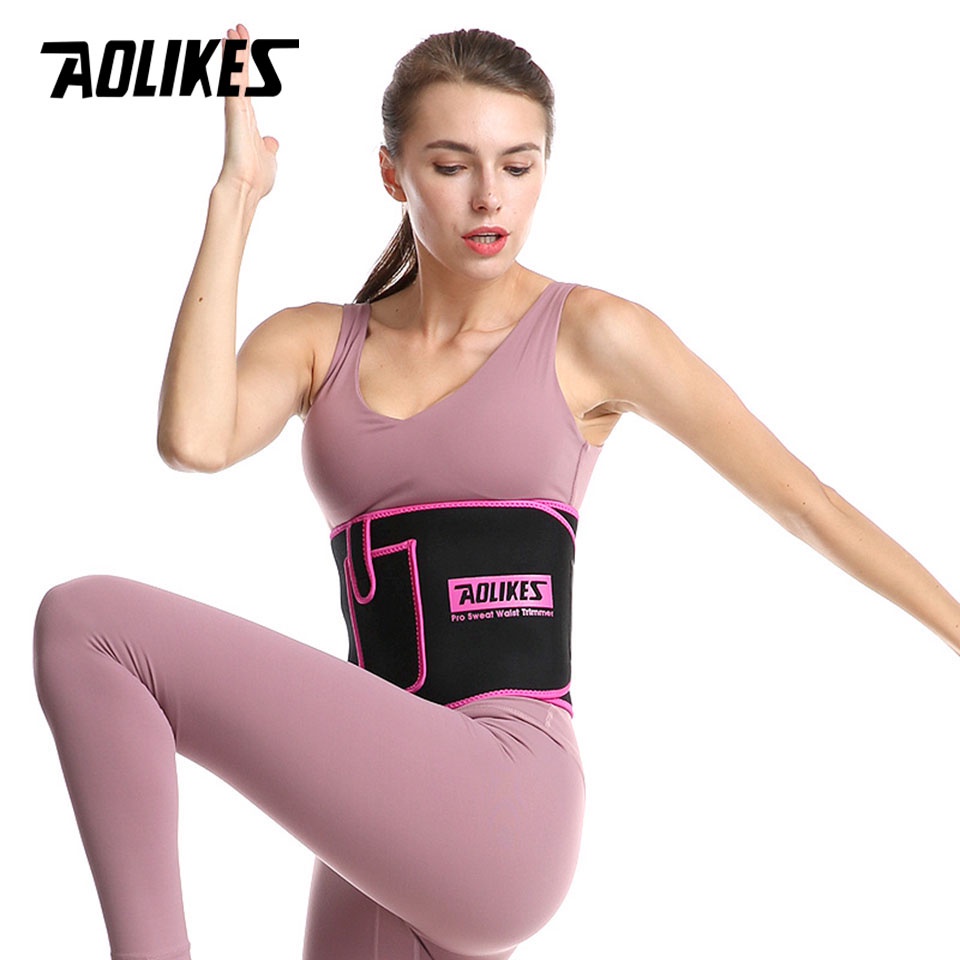 AOLIKES Đai Quấn Eo Hỗ Trợ Giảm Cân Chống Mồ Hôi Tiện Dụng Khi Tập Gym / Thể Hình