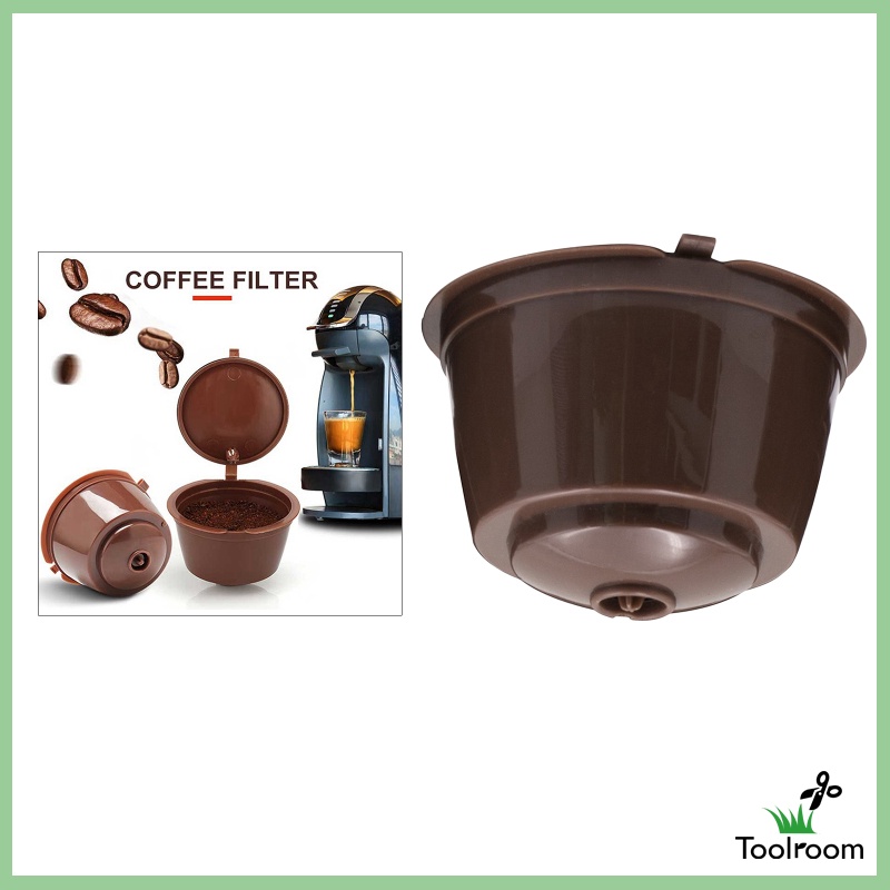 Toolroom Refillable Reusable Coffee Capsule Pods Cups for Nescafe DolceGusto Black