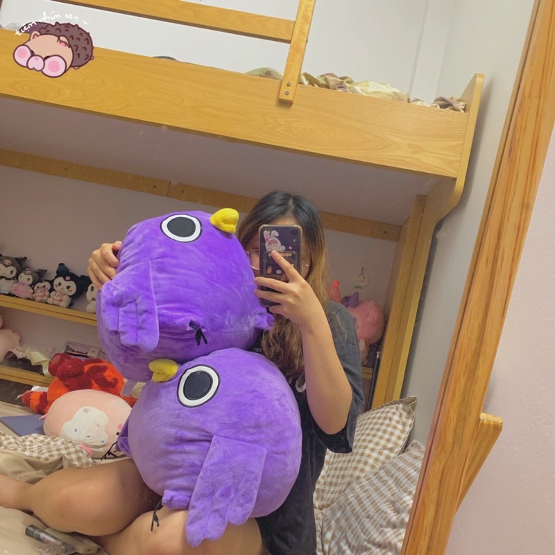 Gấu bông Chim béo Mentori Sticker Messenger