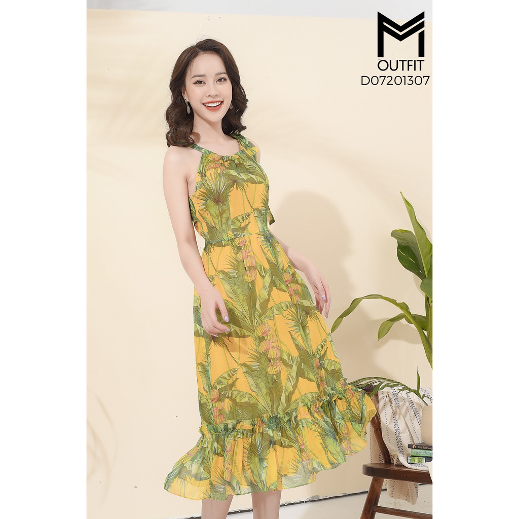 Đầm maxi yếm MMoutfit D07201307