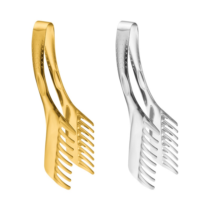 Kẹp Gắp Thức Ăn Bằng Thép Không Gỉ Cán Dài Tiện Dụng