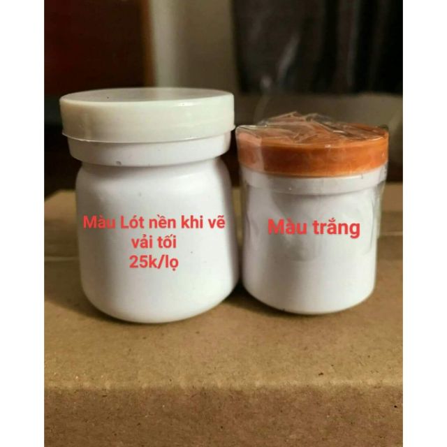Màu lót khi vẽ vải tối 60ml