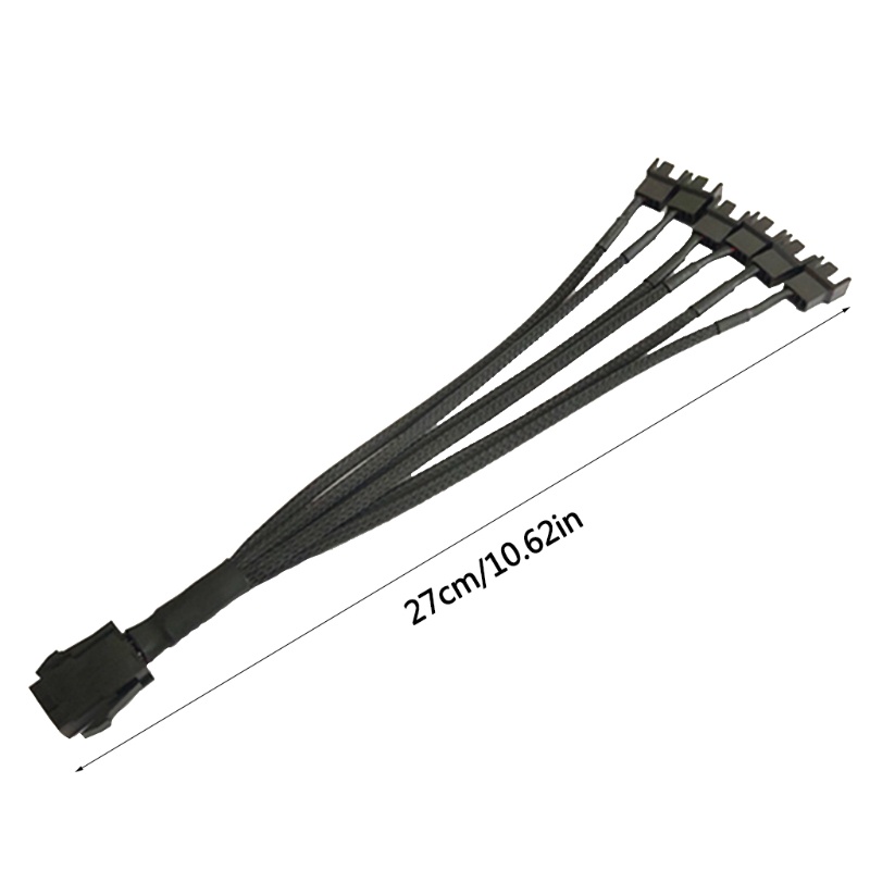 Dây Cáp Chia Cổng 12v 6pin Sang 4pin / 3pin Pwm Cho Quạt Máy Tính