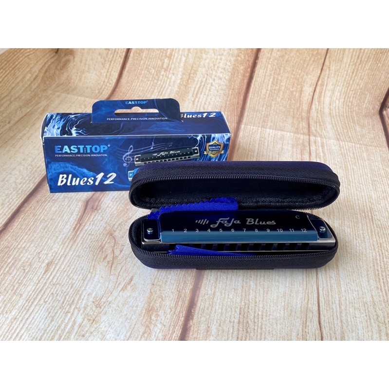 Kèn Harmonica Diatonic 12 lỗ Fala Blues Easttop