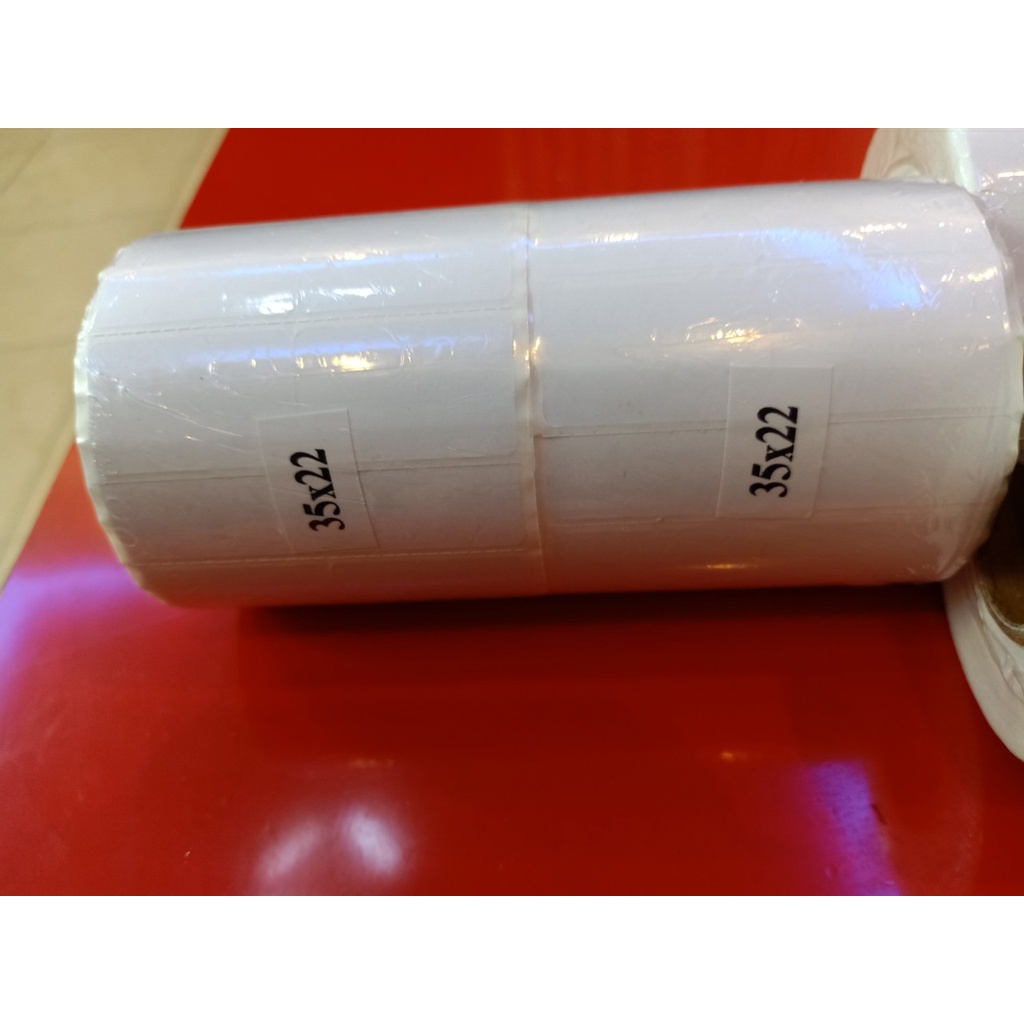 Tem Cuộn in mã vạch, tem nhiệt 74x22 khổ 2 tem kích thước 35x22 mm