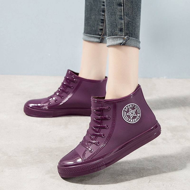 Giày bốt đi mưa đế dày chống thấm nước chống mài mòn và chống trượt thời trang cho nữ | BigBuy360 - bigbuy360.vn