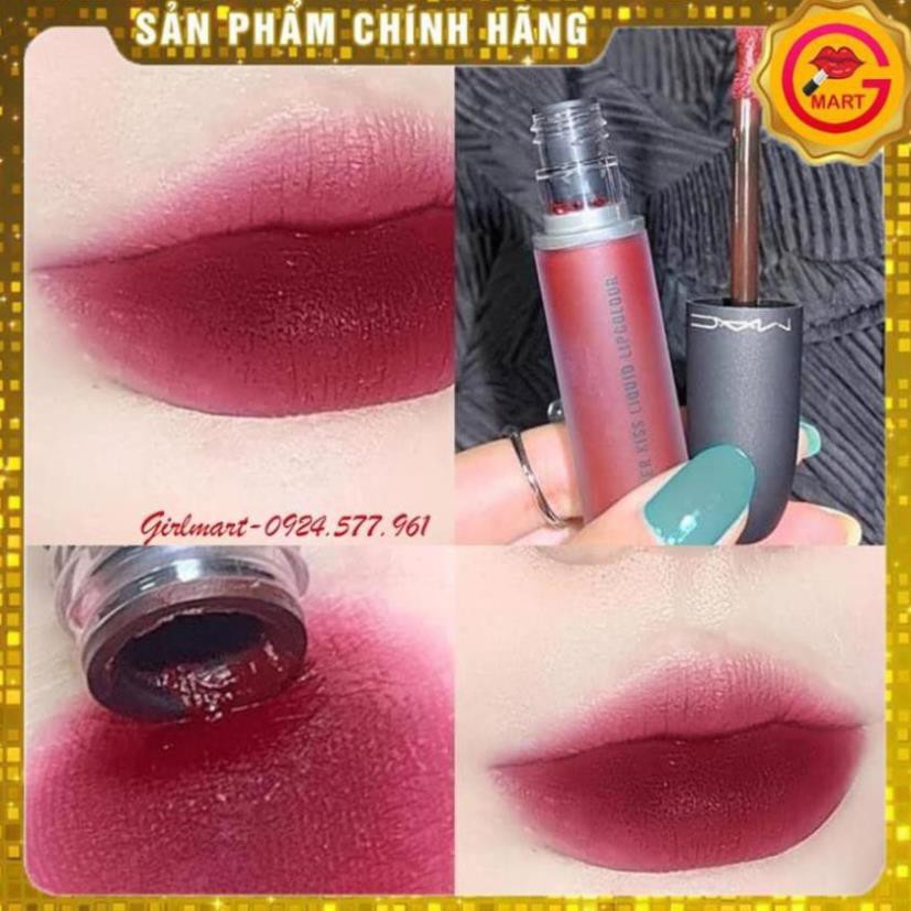 Son Kem Lì MAC Powder Kiss Liquid 994 Make Love To The Camera - Màu đỏ rượu trầm