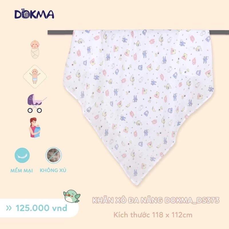 [DS373] Khăn xô đa năng Dokma cho bé