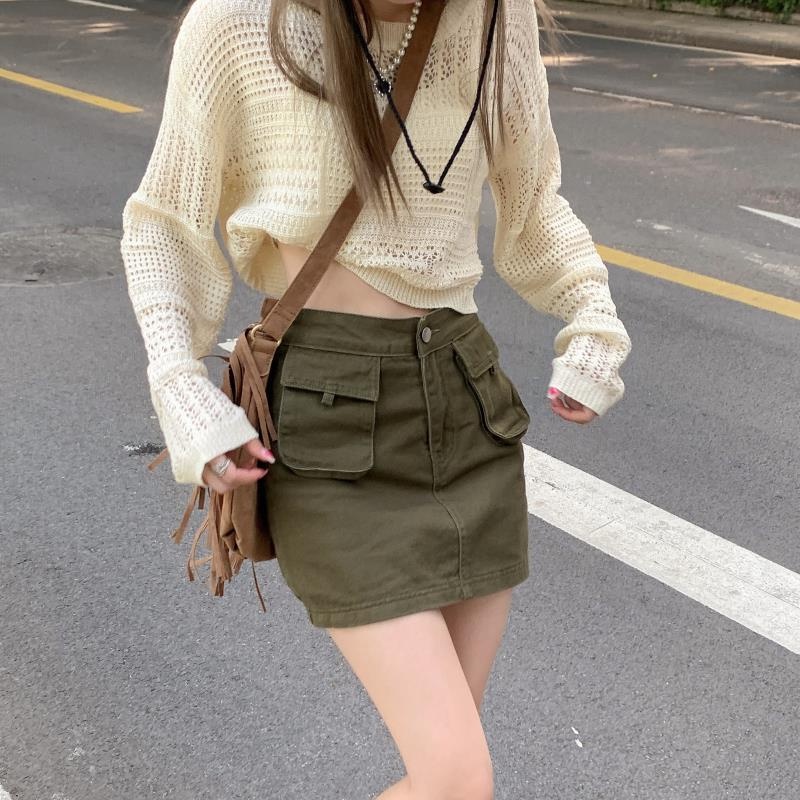 Áo sweater Dệt Kim Mỏng Tay Dài Chống Nắng Thời Trang Mùa Hè Cho Nữ