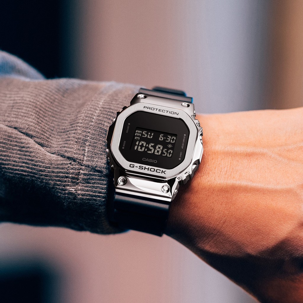 Đồng Hồ Casio Nam Dây Nhựa GSHOCK GM-5600-1DR Chính Hãng