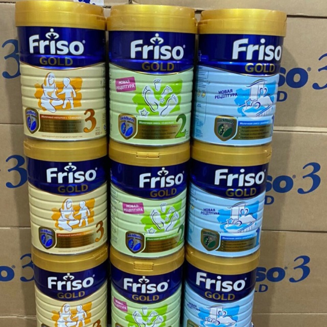 Sữa Friso Nga số 1,2 và 3, Loại 800g, Hàng chuẩn, Giá tốt Date 2020