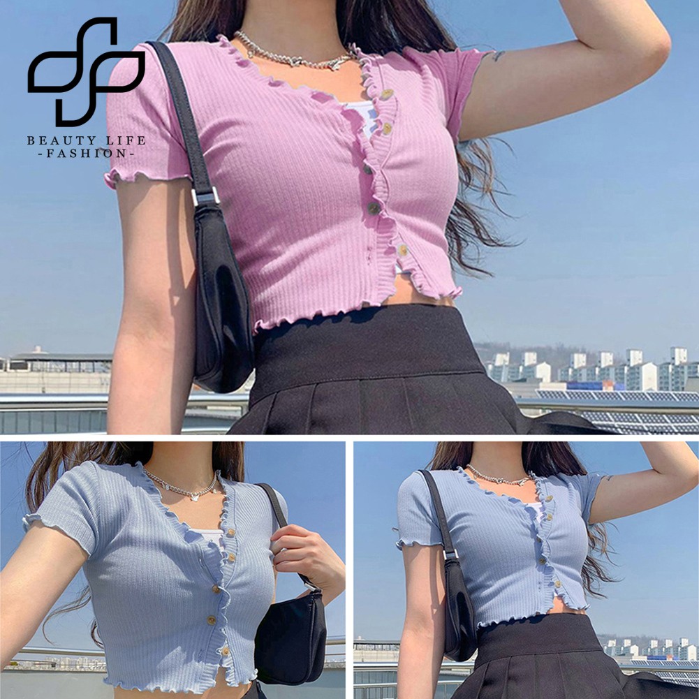 Áo Nữ Tay Dài Cổ Chữ V Thời Trang Quyến Rũ