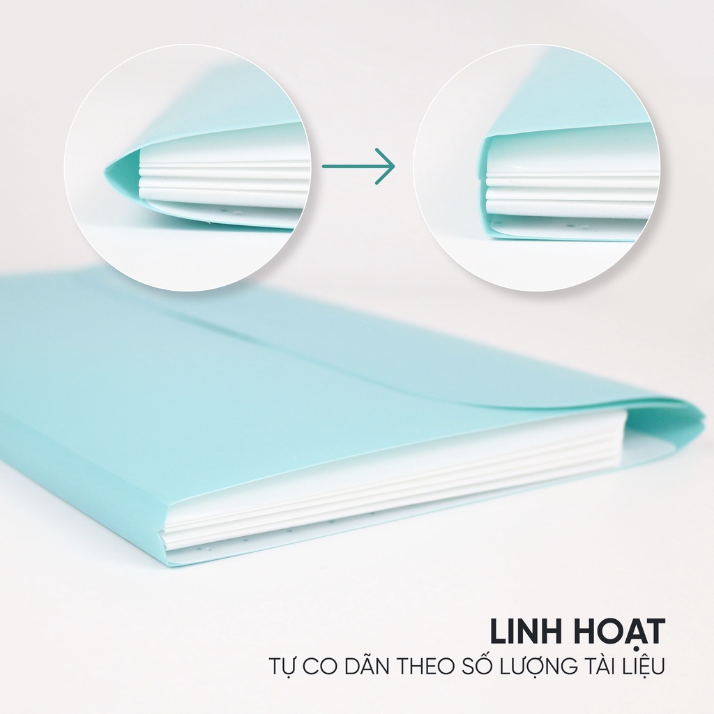 Cặp Đựng Tài Liệu A4 Nhiều Ngăn AO+ Switch ON