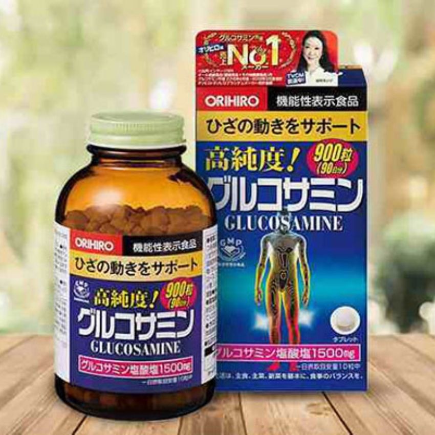 Viên Uống Glucosamine Orihiro 900, Tăng Cường Thêm Canxi, Nuôi Dưỡng Sụn Khớp,Bổ Sung Chất Nhờn