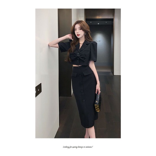 SET ÁO CROTOP CHÂN VÁY DÀI