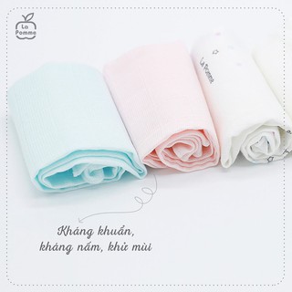 [LA POMME] SET 5 KHĂN SỮA SỢI TRE LỤA