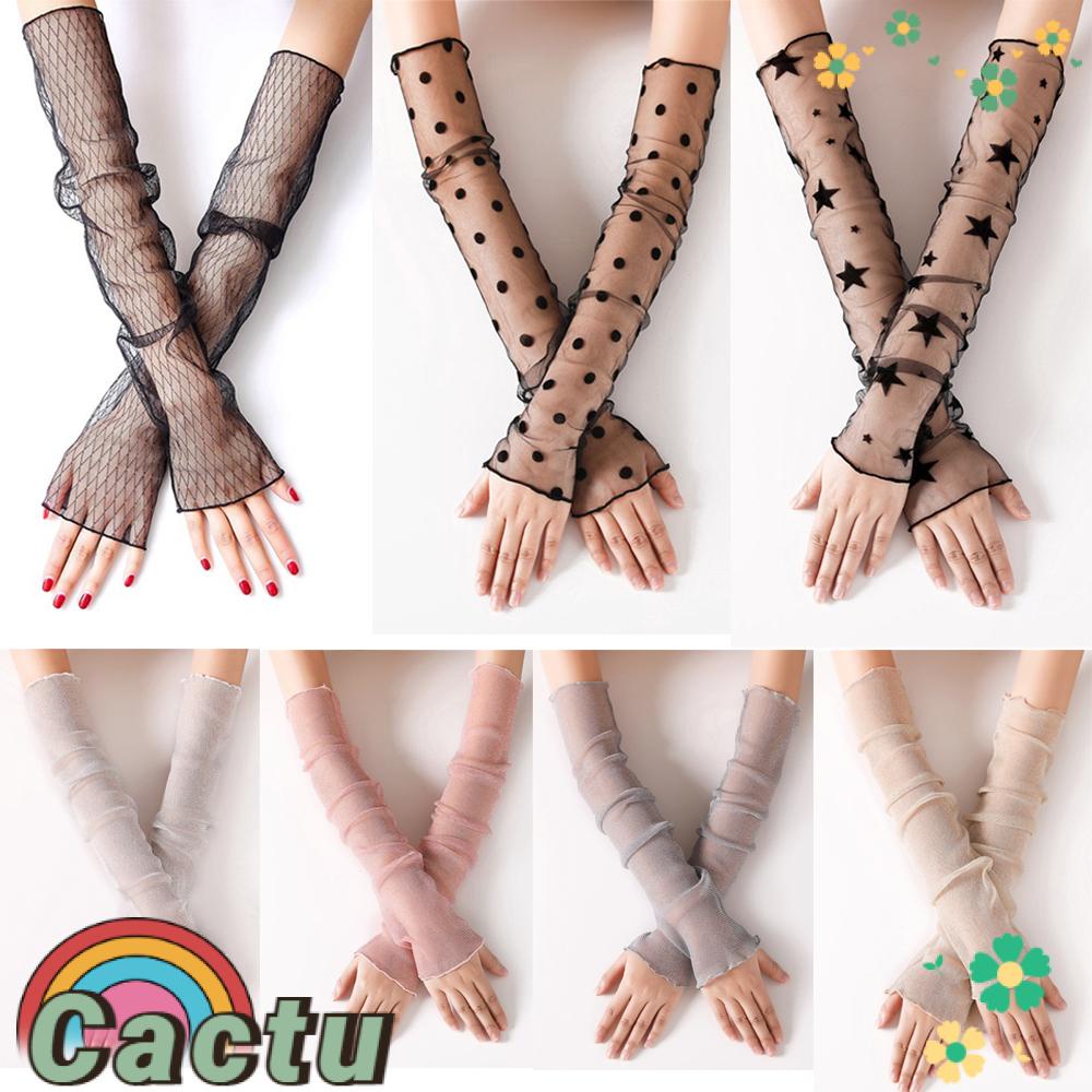 Găng Tay Mỏng Chống Nắng Tia UV Giữ Ấm Cánh Tay Khi Lái Xe