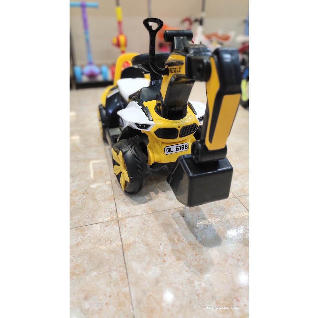 xe cần cẩu điện, chòi chân 6188 | KBQ128 có thể tiến lùi và nâng hạ cần cẩu