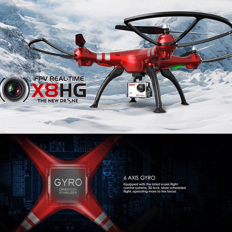 [Mã 159ELSALE hoàn 7% đơn 300K] Syma X8HG 2.4G 4CH 6-Axis RC Quadcopter với Wifi FPV 8MP Camera