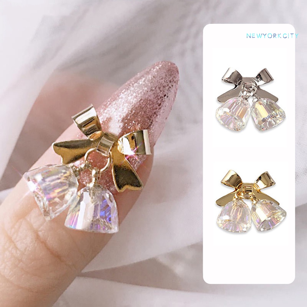 Chuông Trang Trí Móng Tay 3D Trong Suốt Xinh Xắn